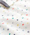 Baby-Strampler aus Velours weiss MARSHMALLOW/weiss MULTICO